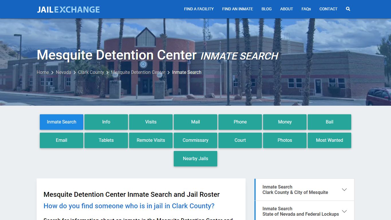 Mesquite Detention Center Inmate Search - Jail Exchange